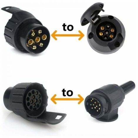 Adattatore per spina leggera per rimorchio 7 Pin rotondo a 4