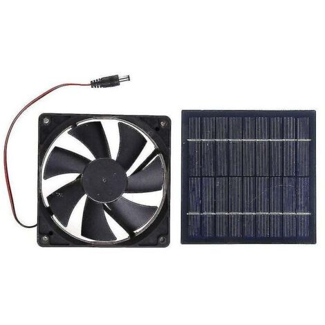 Ventilatore Di Scarico Solare 12V Con Pannello Da 10W – In ABS Per Soffitte, Serre, Camper E Barche, Tubo Da 6 Pollici