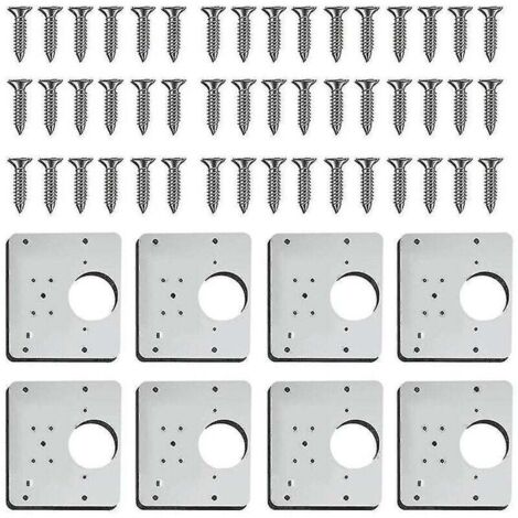 Piastra Di Riparazione Cerniere Per Mobili, 12 Pezzi In Acciaio Inox Con Viti, Per Ante Di Cucina, Armadi E Cassetti, Facile Da Montare