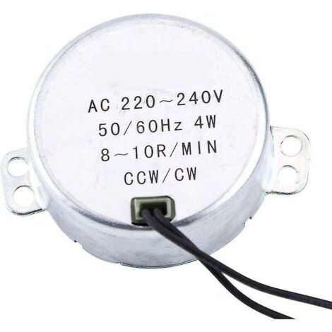 Motore Sincrono A Magnete Permanente 220V 150W Con Pignone 25H A 9 Denti – Lunghezza 100 Mm, Diametro 68 Mm, Albero 8 Mm