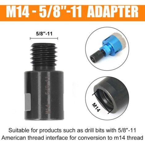 ADATTATORE PER MANDRINO Da Trapano Con Filettatura 1/2 Maschio Brico SDS Plus EUR 10,04 - Foto 2