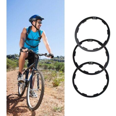 10 Distanziali Per Corona Bici In Alluminio 2mm - Rondelle A Vite Per Guarnitura, Mountain Bike E Bici Da Strada, Accessorio Di Precisione Argento - 4