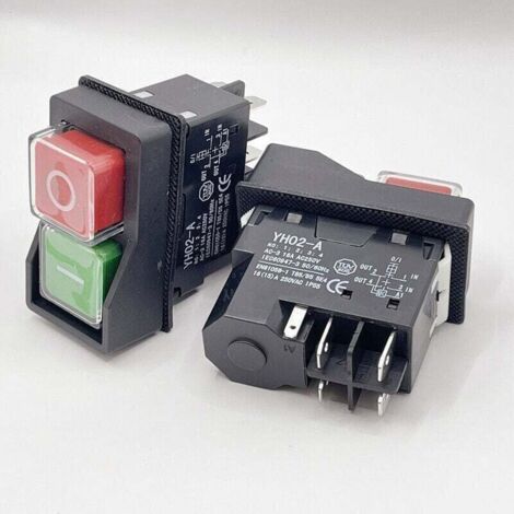 Interruttore Di Sicurezza Interruttore NVR KJD6 250V 4A - Interruttore Emergenza Universale Per Macchine Utensili Arresto Emergenza - Foto 4