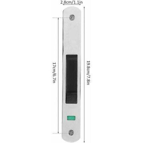 Set 2 Serrature E Chiavistelli Con Lucchetti E Chiavi - In Acciaio Inox 304, Dimensioni 12,7 Cm, Per Porte, Finestre, Armadi, Cancelletti, Gabbie Animali