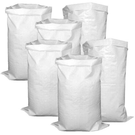 20 Sacchi Per Macerie In Polipropilene 50x80 Cm - Resistenti E Riutilizzabili Per Rifiuti Da Giardino, Edilizia E Sabbia