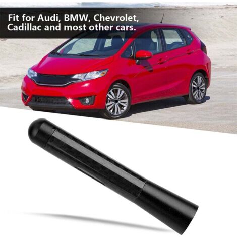 Antenna Per Auto, Antenna Radio Corta Da 3 In Fibra Di Carbonio Avvitabile Per Modifica Universale Dellauto Rossa 86995423