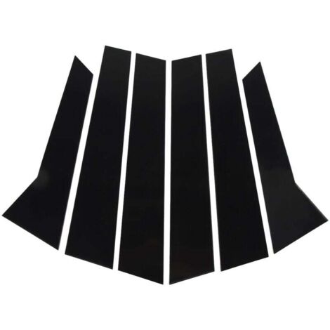 Kit Adesivi Per Montanti B (Pilastri) Per Nissan Qashqai 2016-2018 - Copertura In PC Nero, 8 Pezzi, Styling Auto