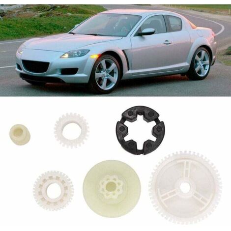Kit 6 Pezzi Ingranaggi Motore Alzacristallo Per Mazda 3/5/CX-7/CX-9/RX-8, Ricambio In ABS