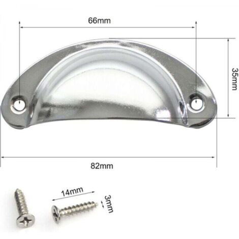 Maniglie per mobili in Argento Classico Classico Europeo Maniglie per mobili da Cucina Moderna Cassetto per Porta Armadio Comò Armadio Tirare Le manopole della Porta, 96mm