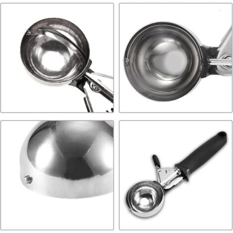 Porzionatore Gelato In Acciaio Inox 304 - Paletta Con Grilletto, 5 Cm