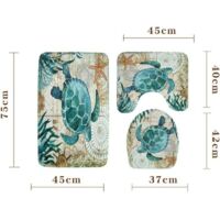 Set di 3 copriwater natalizi, decorazioni natalizie, coperchio