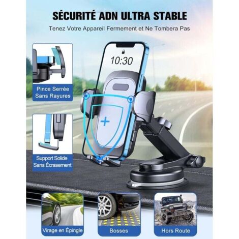 Support Téléphone Voiture Universel avec Rotation 360°, Support Support Téléphone Voiture Universel avec Rotation 360°, Support