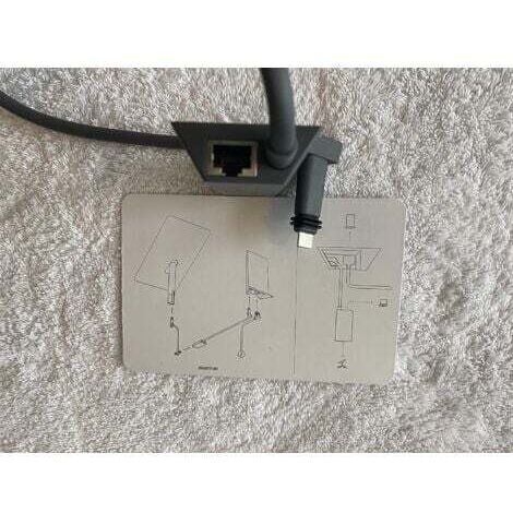 Starlink Adaptateur Tuyau – Support Extérieur Pour Antenne Rectangulaire V2 – Fixation Sur Poteau Jusqu'à 64mm, Installation Simple, Robuste