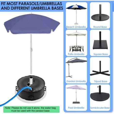 EffiFish Lot De 2 Sacs De Sable Pour Parasol 22kg - Base Lestée Extérieur En Toile 600D - Stabilisateur Robuste Pour Terrasse Et Jardin
