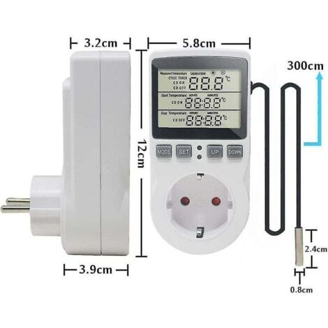 Temporizador De Carril Din, Temporizador De Carril LCD Digital