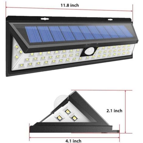 Lámpara De Pared Exterior Con Sensor PIR Litecraft Alford - Negro, 15W LED, IP65, 840 Lm