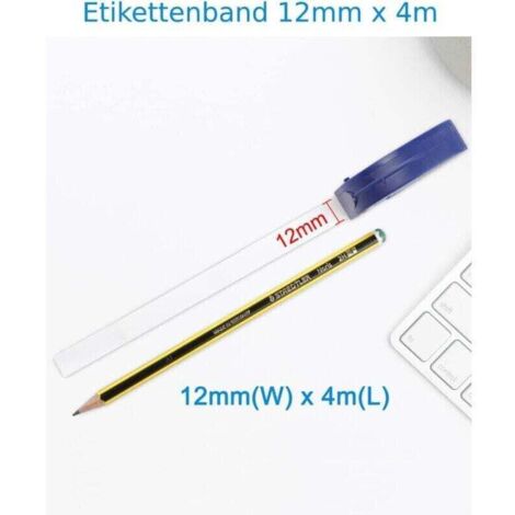 Cruxer Colour Direct - Cintas De Plástico Compatibles Con Dymo 91204, Negro Sobre Verde, 12 Mm X 4 M, Compatible Con Dymo LetraTag LT100H LT100T LT110T QX50 XR XM 2000 Plus, 4