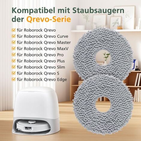 Lot de 8 serpillères de rechange en microfibre douce, lavables et réutilisables
