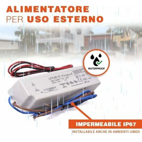 Transformador LED Ledomec 12V 15W 1.25A | Redondo IP67 Impermeable | Para Tiras Y Focos