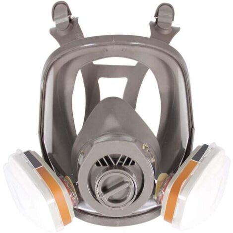 6800 Masque respiratoire intégral, casque de protection faciale pour peindre, vapeur et poussière organiques, deux types de connecteurs