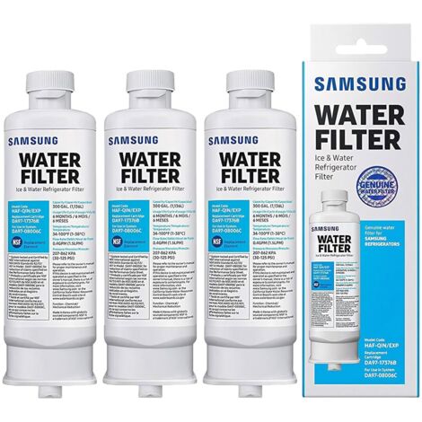 SNQ – Lot de 2 filtres à eau de réfrigérateur – Compatible Samsung DA97-17376B DA97-08006C HAF-QIN HAF-QIN/EXP – Technologie carbone avancée
