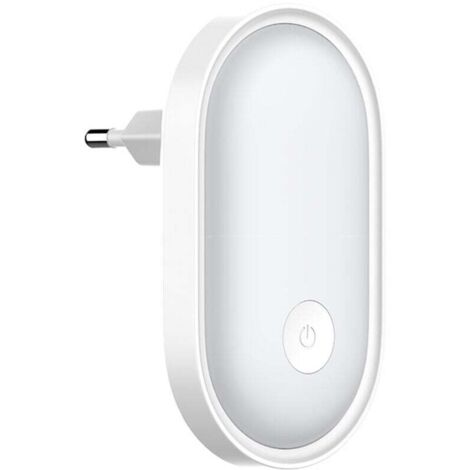 Veilleuse LED Prise Electrique avec Commande Tactile, Lampe Nuit avec Capteur de Crépuscule et Luminosité Réglable, Veilleuse Enfants pour Chambre de Bébé, Escalier,,Chambre,Couloir, Cuisine(Blanc Cha