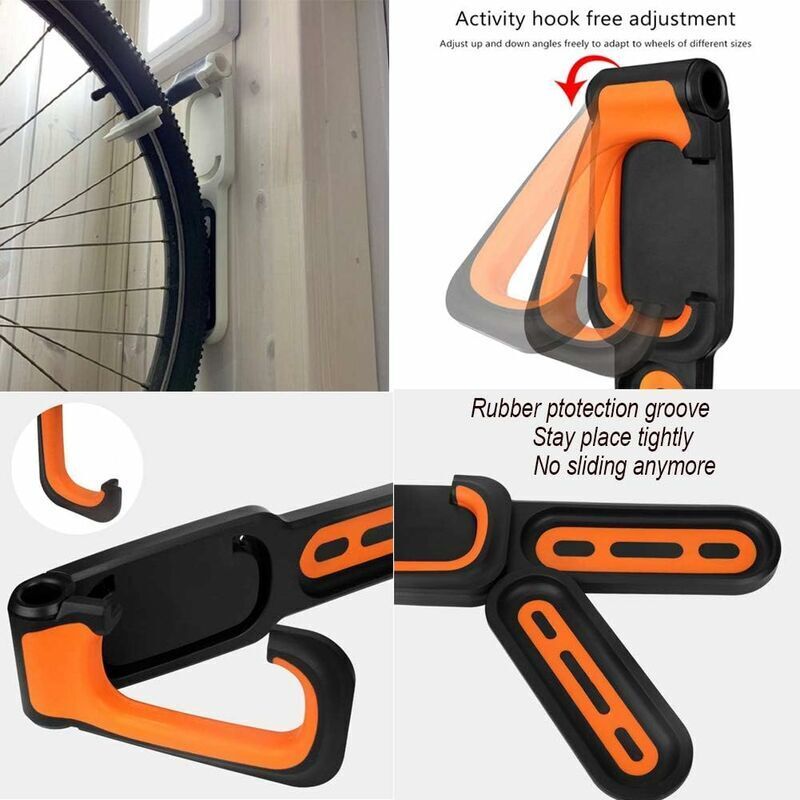 Support Mural Pour 2 Vélos - Pivotant, Réglable - Charge 30kg - Pour VTT, Vélo De Route, électrique - Garage, Appartement