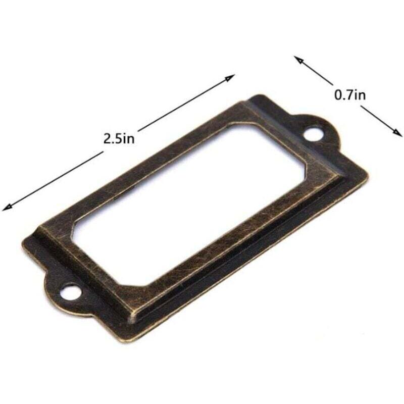 Sollbry Lot De 50 Porte-étiquettes En Métal Noir Pour Bureau Bibliotheque Tiroir Armoire Carte Porte Etiquette Cadre En Metal 60 Mm X 17 Mm 84653845 Sollbry Lot De 50 Porte-étiquettes En Métal Noir Pour Bureau Bibliotheque Tiroir Armoire Carte Porte Etiquette Cadre En Metal 60 Mm X 17 Mm 84653845