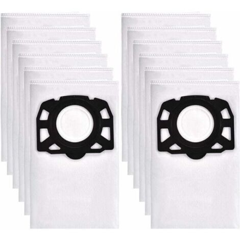 12 Sacs Aspirateur pour Karcher WD4 WD5 WD6 Premium, adapté pour Karcher MV4, MV5, MV6 aspirateur eau et poussière 2.863-006.0, (1/4)