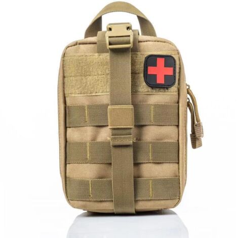 Trousse de premiers secours, trousse de survie, sac de premiers secours, sac médical d'urgence pour le camping sur le lieu de travail (vide), (1/4)