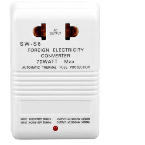 Convertisseur 70 W 110 V/120 V vers 220 V/240 V, adaptateur/inverseur (1/4)