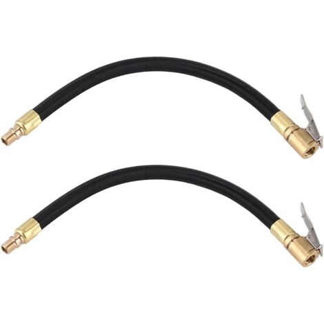 Tube d'extension de gonflage de pneu, pompe à pression, mandrin de gonflage rapide, adaptateur de tuyau, pince de charge rapide, tube haute pression, pièces de réparation automobile et moto (1/4)