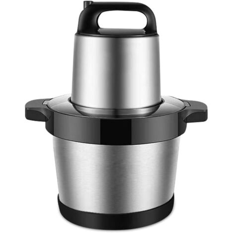 Hachoir électrique, mixeur à viande en acier inoxydable, facile à nettoyer, adapté à la cuisine du restaurant (2L)