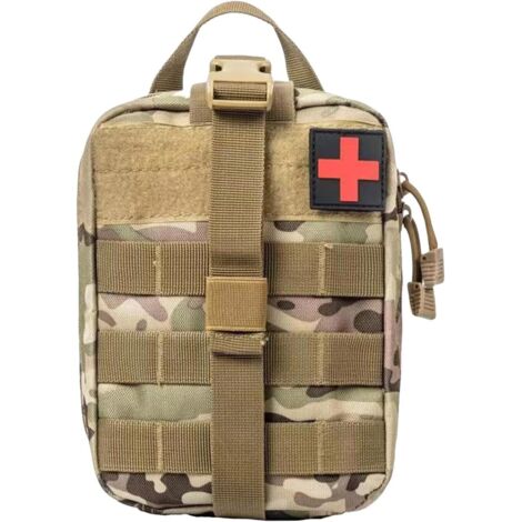Trousse de premiers secours, trousse de survie, trousse de premiers secours, trousse médicale d'urgence de camping en milieu de travail multicolore (vide), (1/4)
