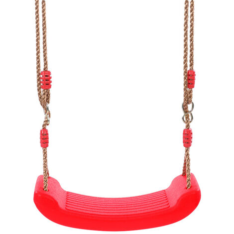 Balançoire d'arbre pour aire de jeux extérieure pour enfants Sièges et balançoires confortables pour enfants à l'intérieur et à l'extérieur (rouge) (1/4)