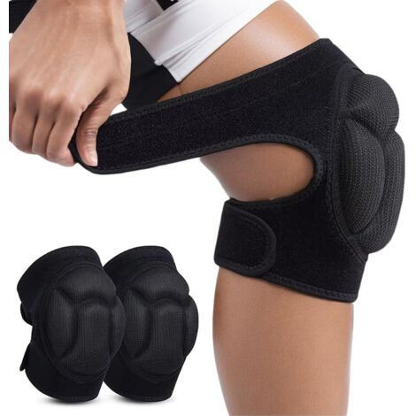 2 pièces Genouillères de Protection, Anti-collision Éponge Épaisse Genouillere pour Jardinage, Travaux, Jogging, VTT (1/4)