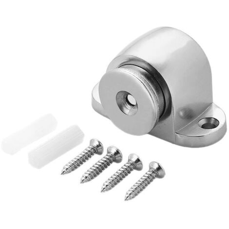Lot De 2Cale Stop Porte Magnétique En Acier Inoxydable Catch Porte Bouchons Avec Vis Montée, Pas De Force Ou De Taper Les Murs (1/4)