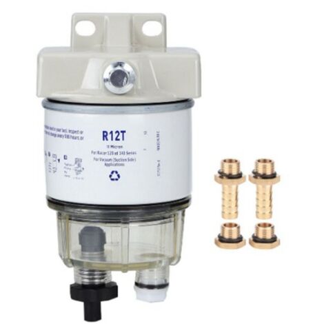 Filtre à carburant, séparateur d'eau de filtre à carburant à rotation marine pour bateau R12T pour bateau à moteur