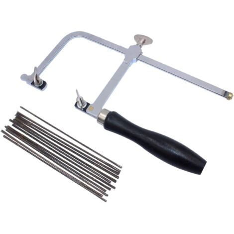 Scie de joaillier réglable avec 144 lames - Kit professionnel pour la fabrication de bijoux (1/4)