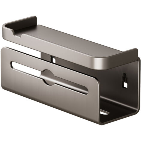 Boîte murale pour toilettes, support de rangement pour serviettes de toilette, papier toilette, téléphone portable, salle de bain (1/4)
