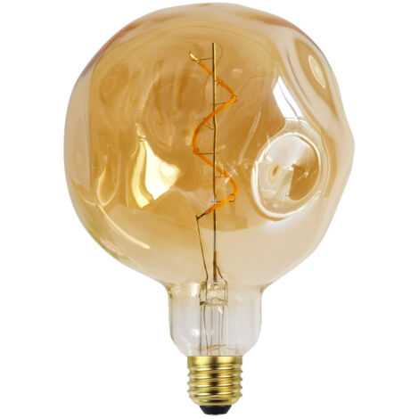 Ampoules LED vintage à intensité variable 4 W, forme irrégulière, 220/240 V, culot à vis Edison E26, ampoule décorative antique spéciale (pierre) (1/4)