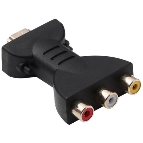 Convertisseur vidéo Audio-HDMI vers RCA Adaptateur HDMI À Av Rouge Blanc Jaune de synchronisation Audio et vidéo 1080P (1/4)