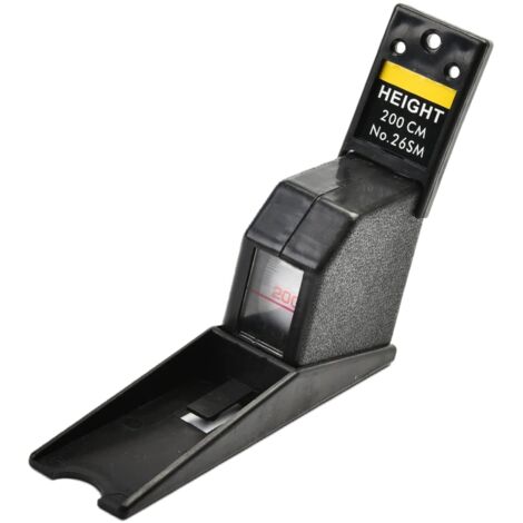 Ruban à Mesurer la Hauteur, 2 mètres Règle d'Oil de Taille d'Enfants Adulte Rétractable pour la Mesure de Taille(noir) (1/4)