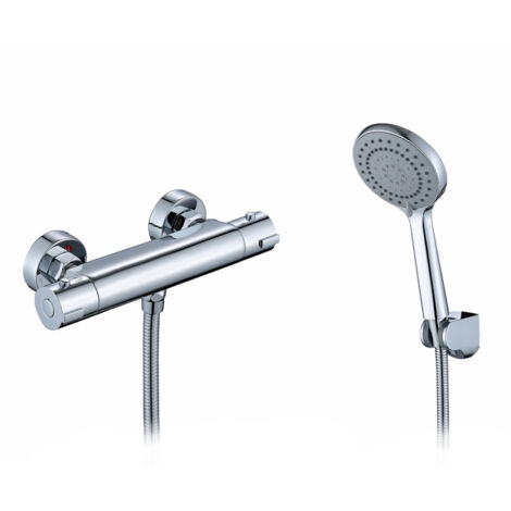 Robinet de douche en laiton avec fonction thermostatique accessoires pour ensemble de douche robinet (1/4)