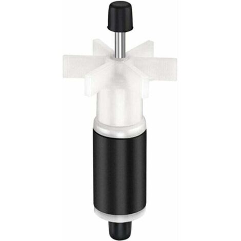 Turbine de rechange pour pompe à eau, rotor de rechange pour filtre de réservoir d'aquarium pour pompe de bassin - Noir