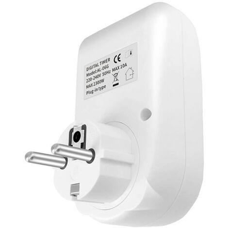 EU Plug Timer Switch Digital Power Socket Energy Saving Adjustable ...