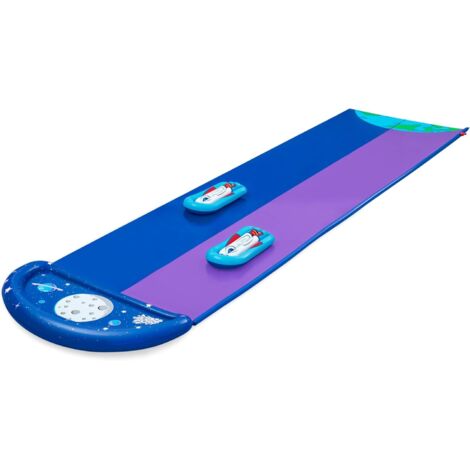 Tapis de glisse double piste pour enfants, 4,88 m, pour ski nautique, planche à voile, surf, extérieur (1/4)
