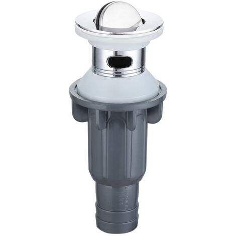 Bonde pour lavabo à clapet en acier inoxydable (1/4)