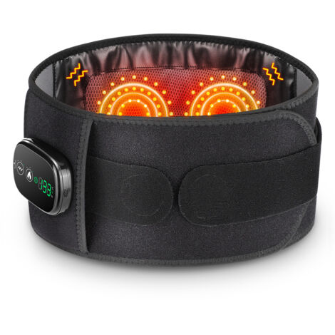 Ceinture de massage chauffante à lumière rouge, appareil de thérapie de massage par vibrations, ceinture de compression chaude à lumière rouge