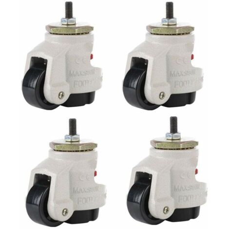 4PCs Roulette Résistante en Nylon Roues de Roulette pour Garage d'Établi Chariot à Tableau Meubles (1/5)